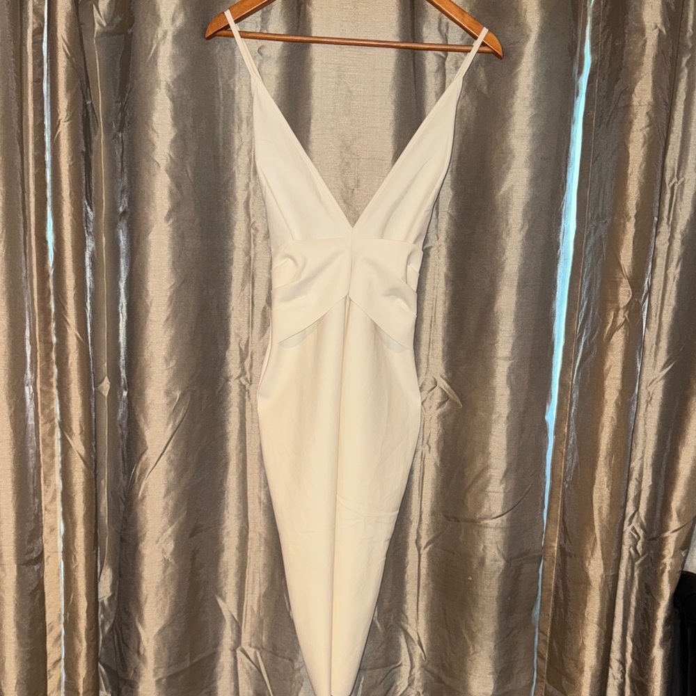 Bec & Bridge White Backless Dress